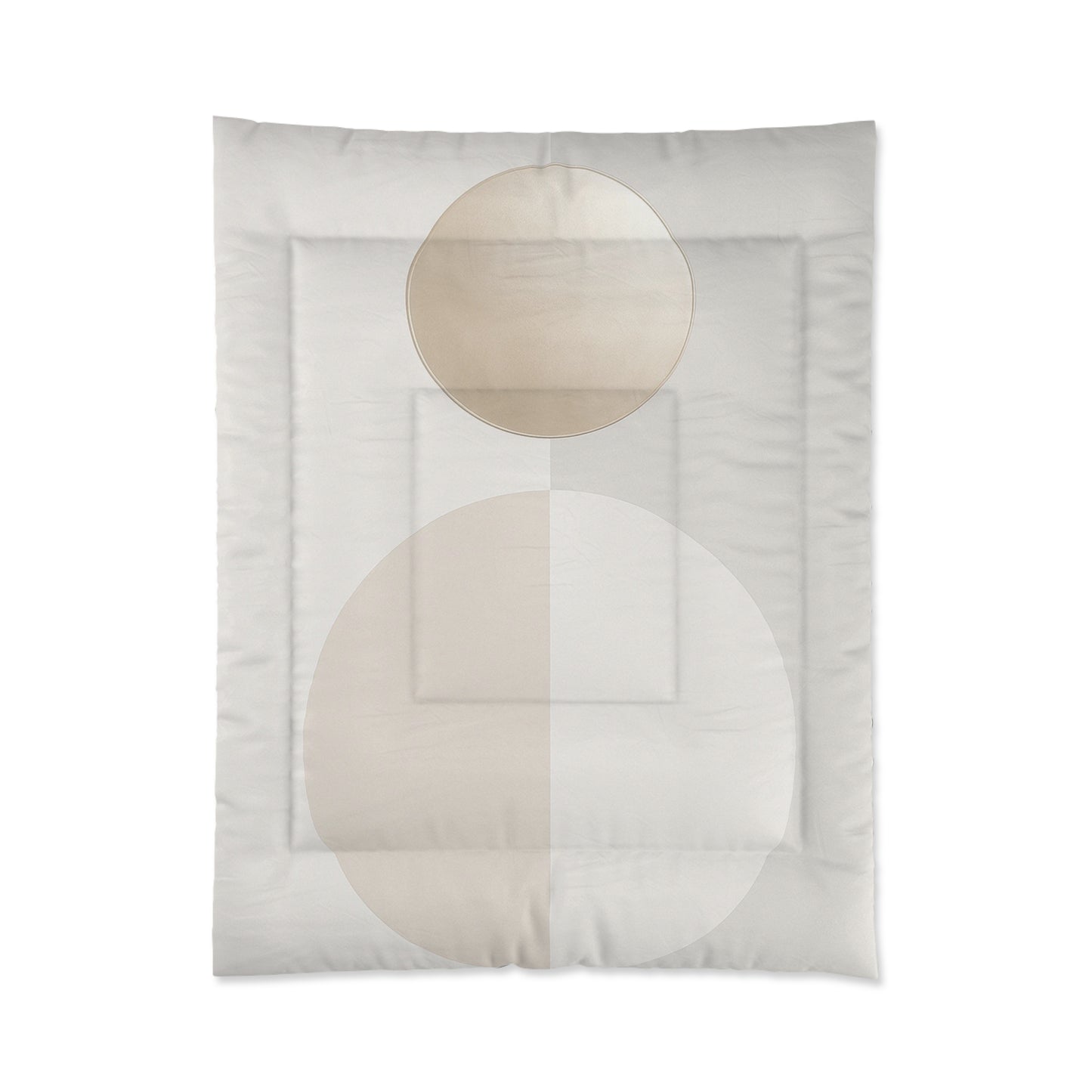 Design Comforter – stilvolle Tagesdecke mit weichem Griff - Cold Gold & Offwhite - WOOVE