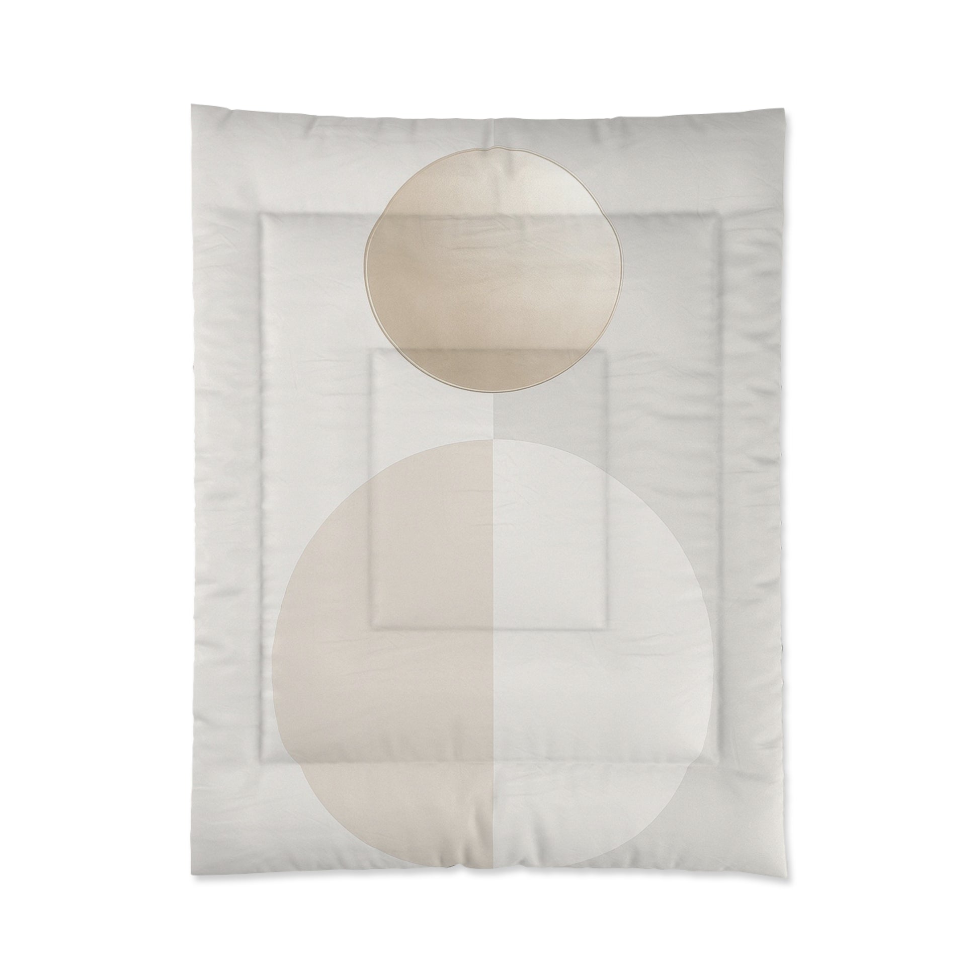 Design Comforter – stilvolle Tagesdecke mit weichem Griff - Cold Gold & Offwhite - WOOVE
