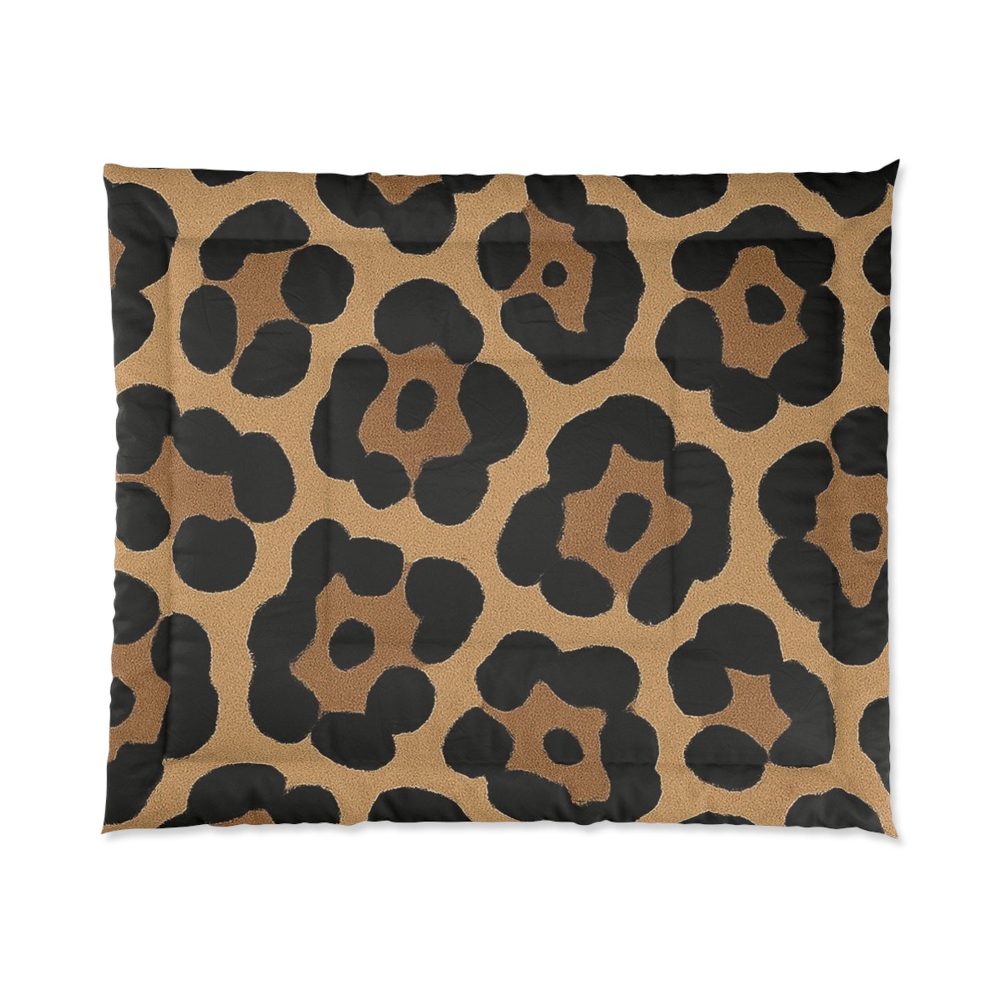 Design Comforter – stilvolle Tagesdecke mit weichem Griff - Bold Leopard Brown - WOOVE