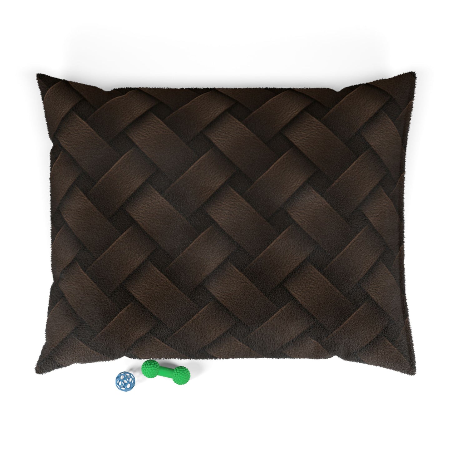 Cozy Pet Bed - Heimtierbett Brainded Pattern Dark Brown (S/M/L) - WOOVE