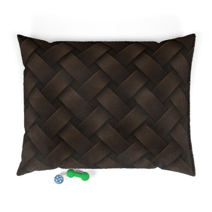 Cozy Pet Bed - Heimtierbett Brainded Pattern Dark Brown (S/M/L) - WOOVE