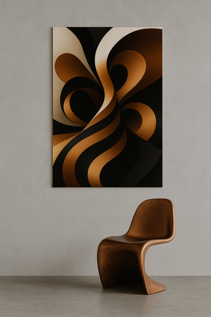 Flux Curve / Leinwandbild - WOOVE