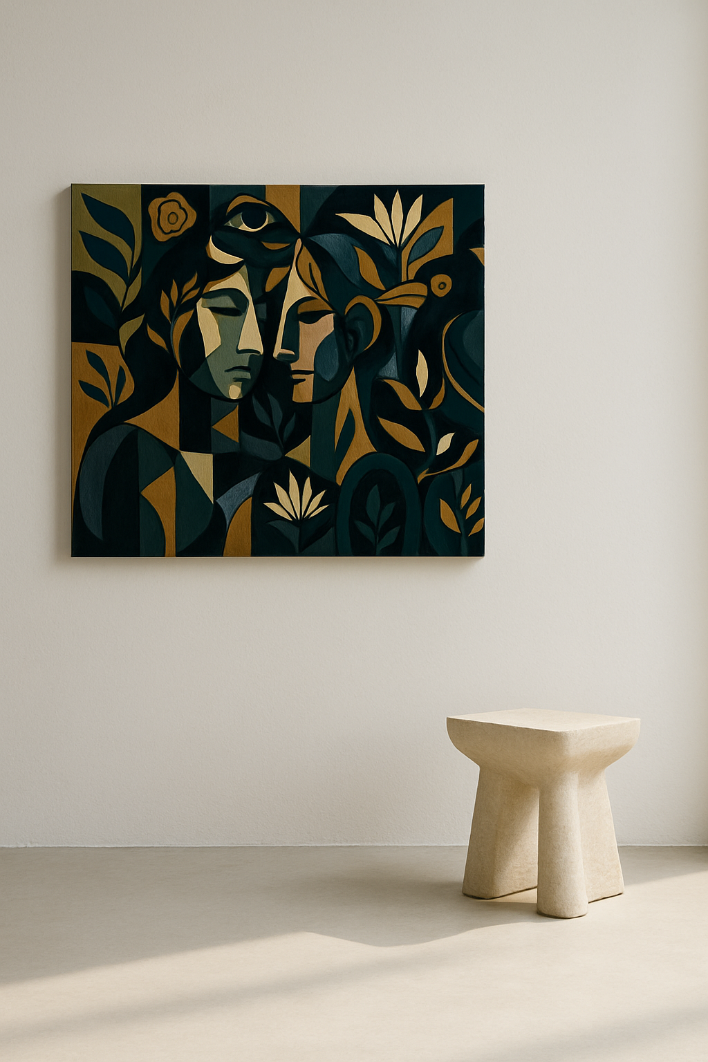 Golden Garden by NOA / Leinwandbild - WOOVE