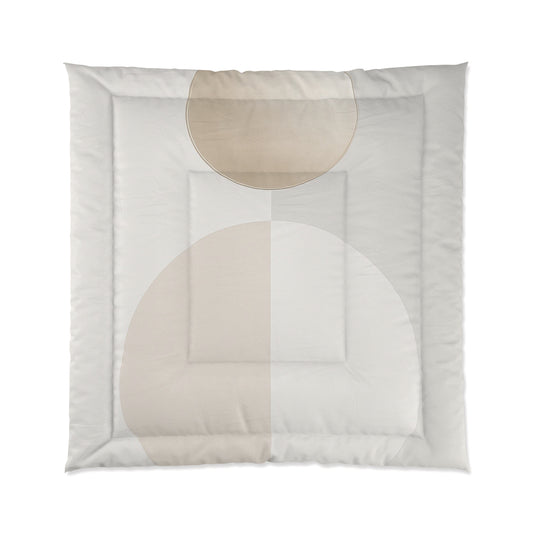 Design Comforter – stilvolle Tagesdecke mit weichem Griff - Cold Gold & Offwhite - WOOVE