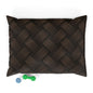 Cozy Pet Bed - Heimtierbett Brainded Pattern Dark Brown (S/M/L) - WOOVE