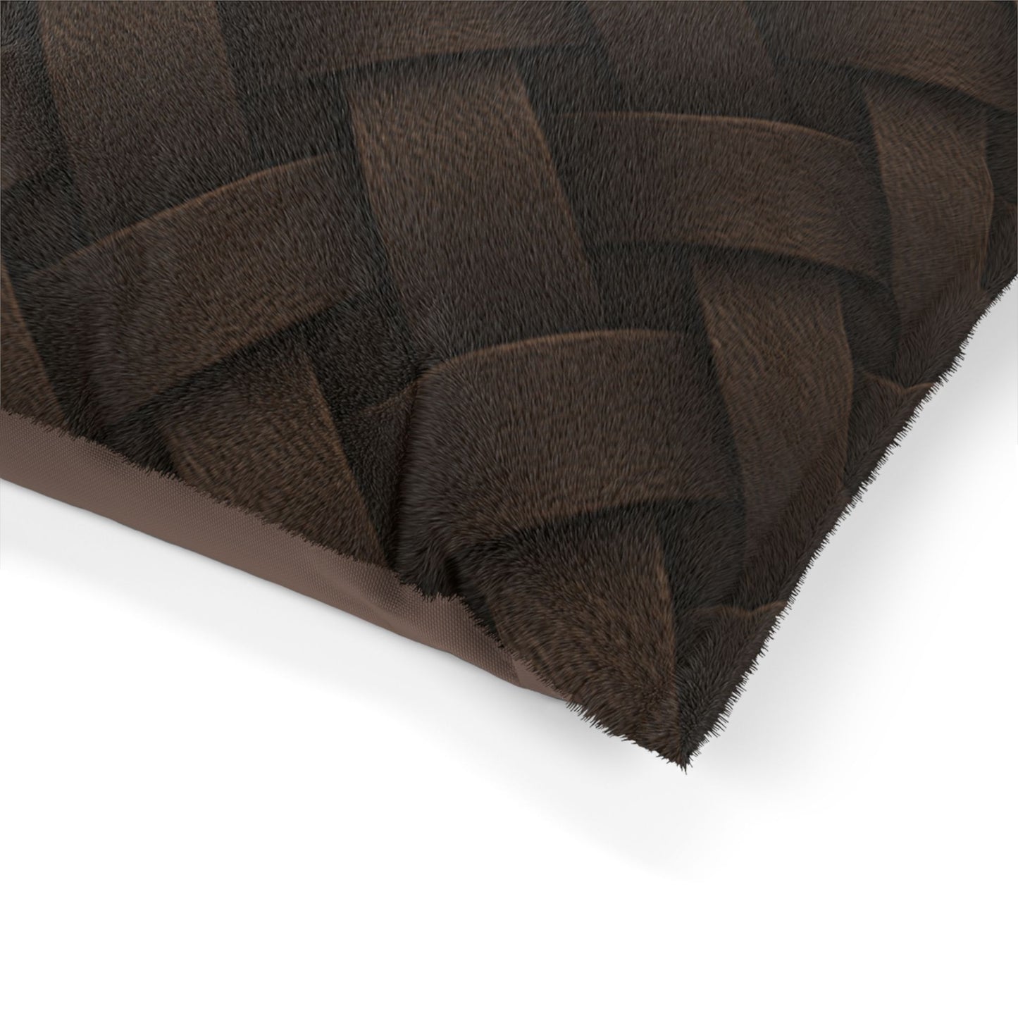 Cozy Pet Bed - Heimtierbett Brainded Pattern Dark Brown (S/M/L) - WOOVE