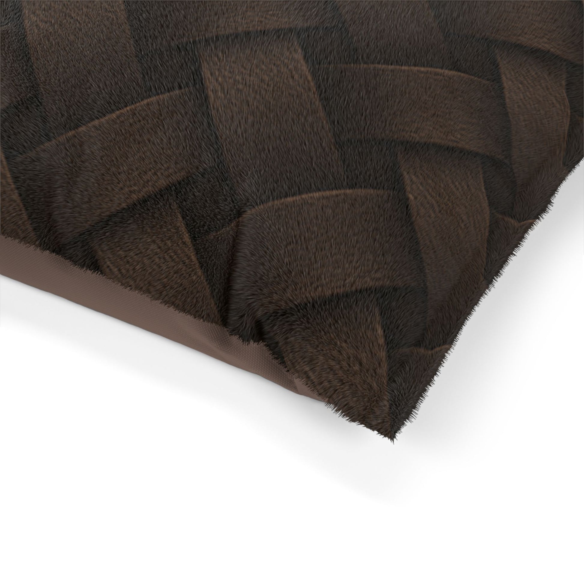 Cozy Pet Bed - Heimtierbett Brainded Pattern Dark Brown (S/M/L) - WOOVE