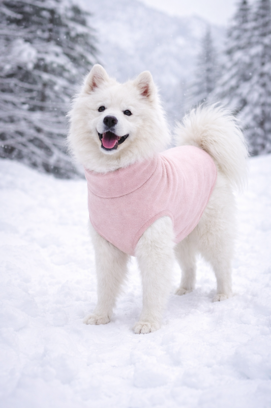 Hunde Strickpulli - Rose / gestrickt, OEKO-TEX®