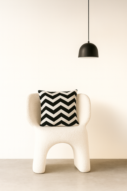 Black & White 5 / Print-Kissenbezug - WOOVE