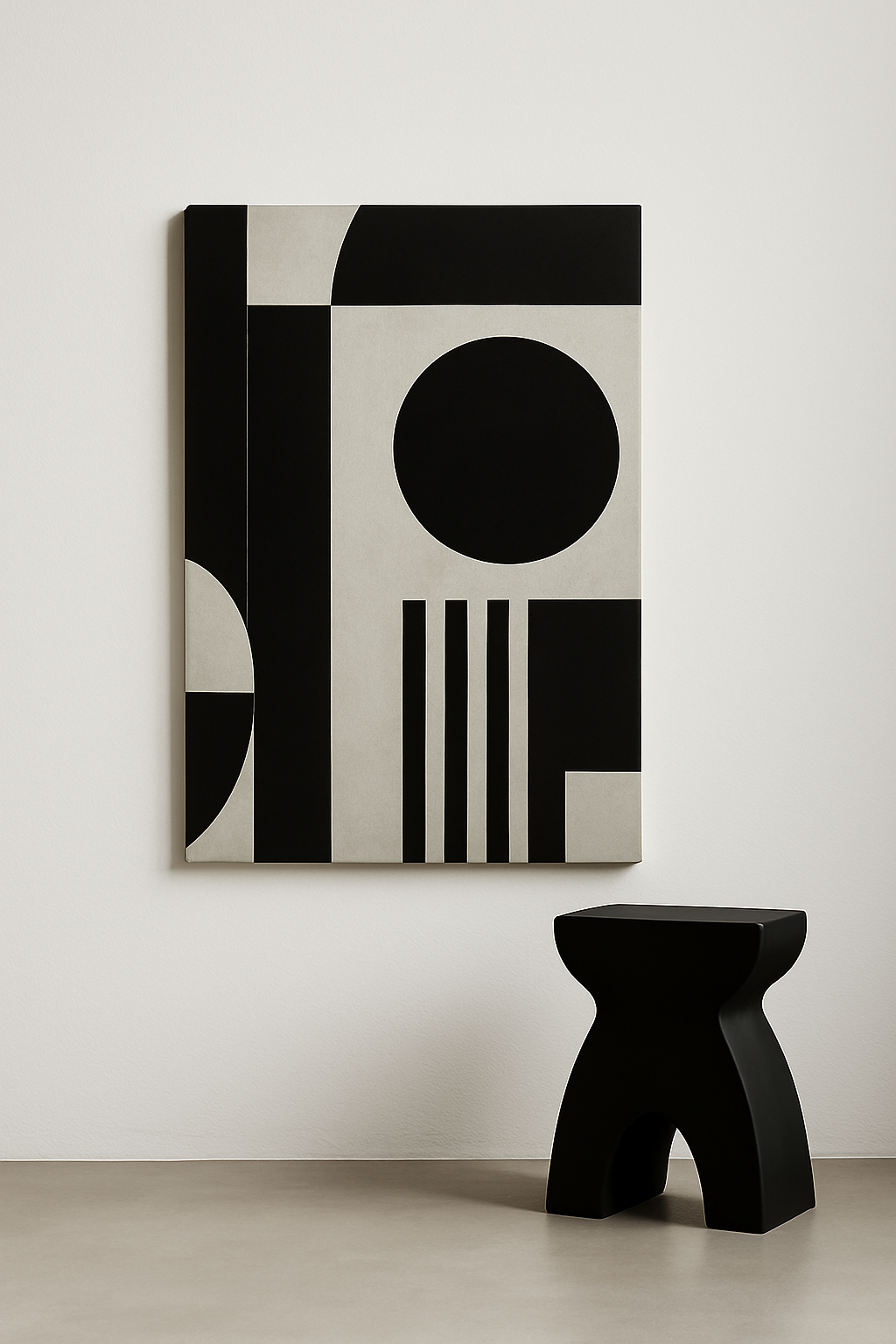 Steps of Stillness No.1 / Leinwandbild - WOOVE