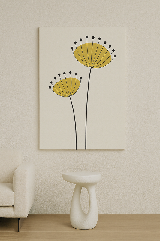 Golden Seeds / Leinwandbild - WOOVE