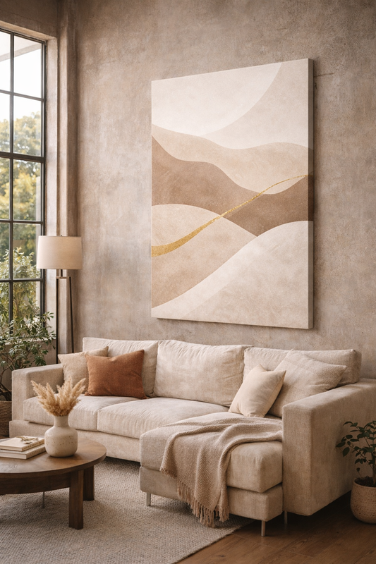 Desert Flow / Leinwandbild - WOOVE