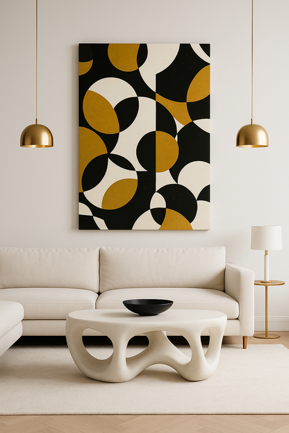 Golden Clash / Leinwandbild - WOOVE