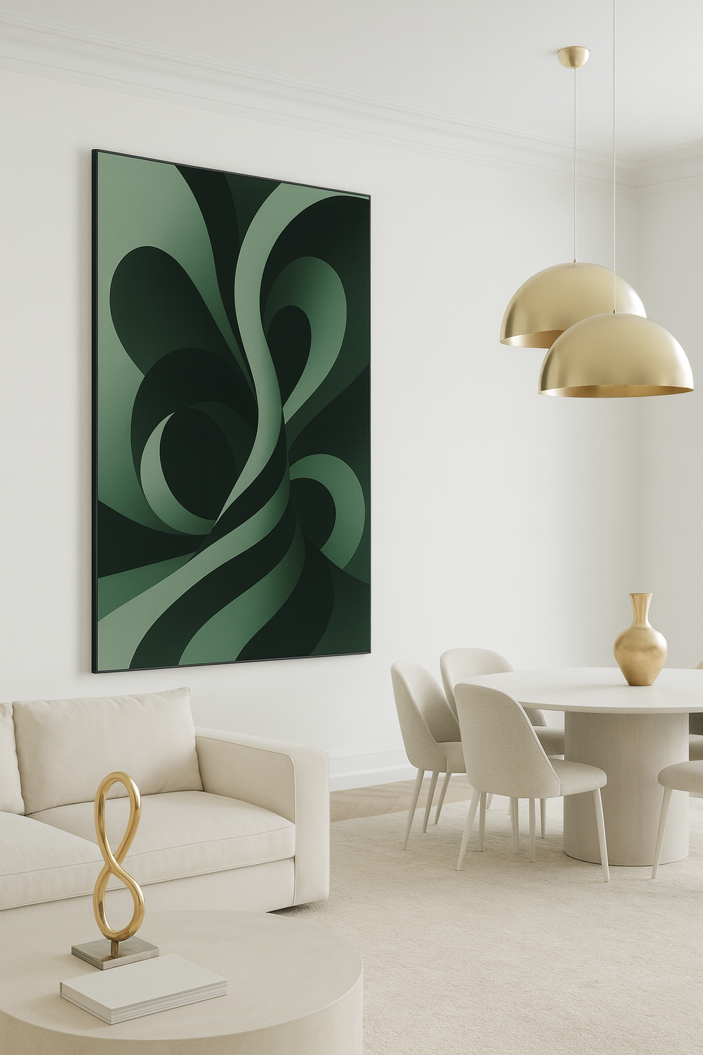 Waves & Shadows No.2 / Leinwandbild - WOOVE