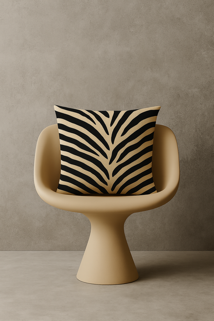 NOA.HOME. / Wild Zebra Creme / Print-Kissenbezug incl. Füllung - WOOVE