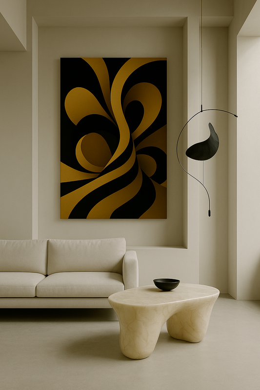 Waves & Shadows No.3 / Leinwandbild - WOOVE