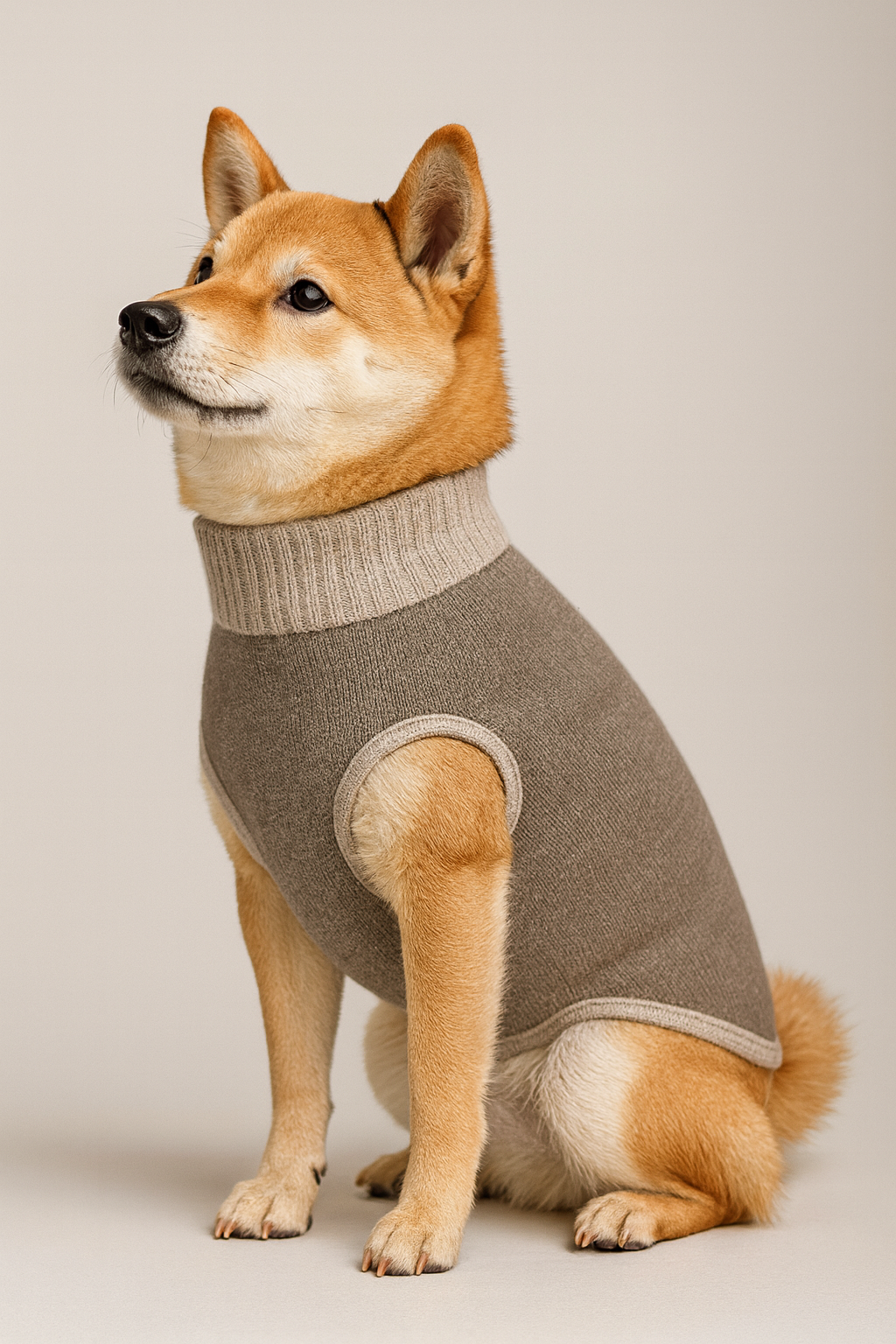 Hunde Strickpulli - Beige & Sand / gestrickt, OEKO-TEX® - WOOVE