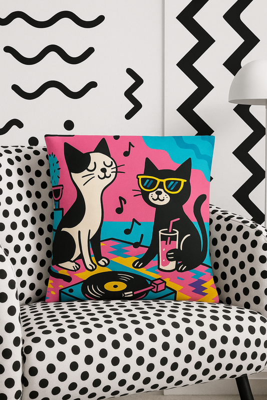 NOA.HOME. Disco-Cats / Kissenbezug - WOOVE