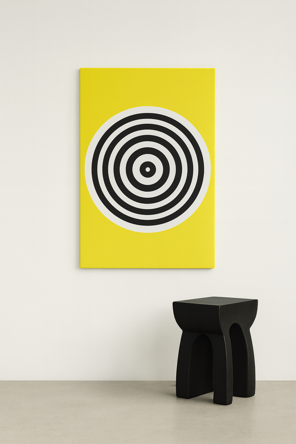 Lemon Circle / Leinwandbild - WOOVE