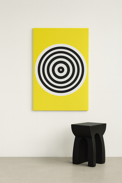 Lemon Circle / Leinwandbild - WOOVE