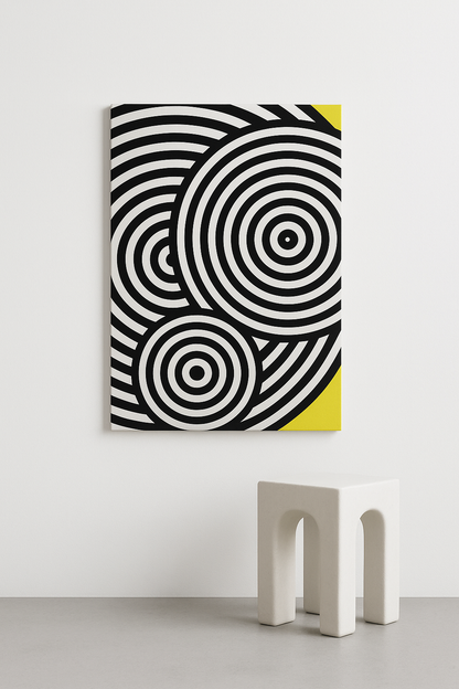 Lemon Orbit / Leinwandbild - WOOVE