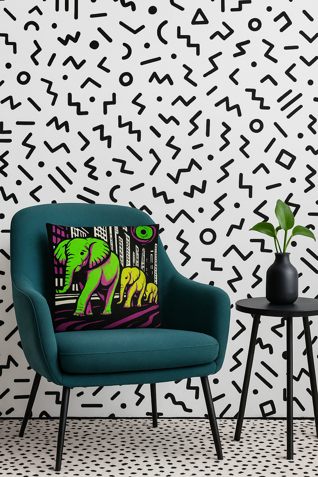 NOA.HOME. City-Elephants No.2 / Kissenbezug - WOOVE