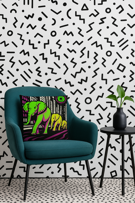 NOA.HOME. City-Elephants No.2 / Kissenbezug - WOOVE