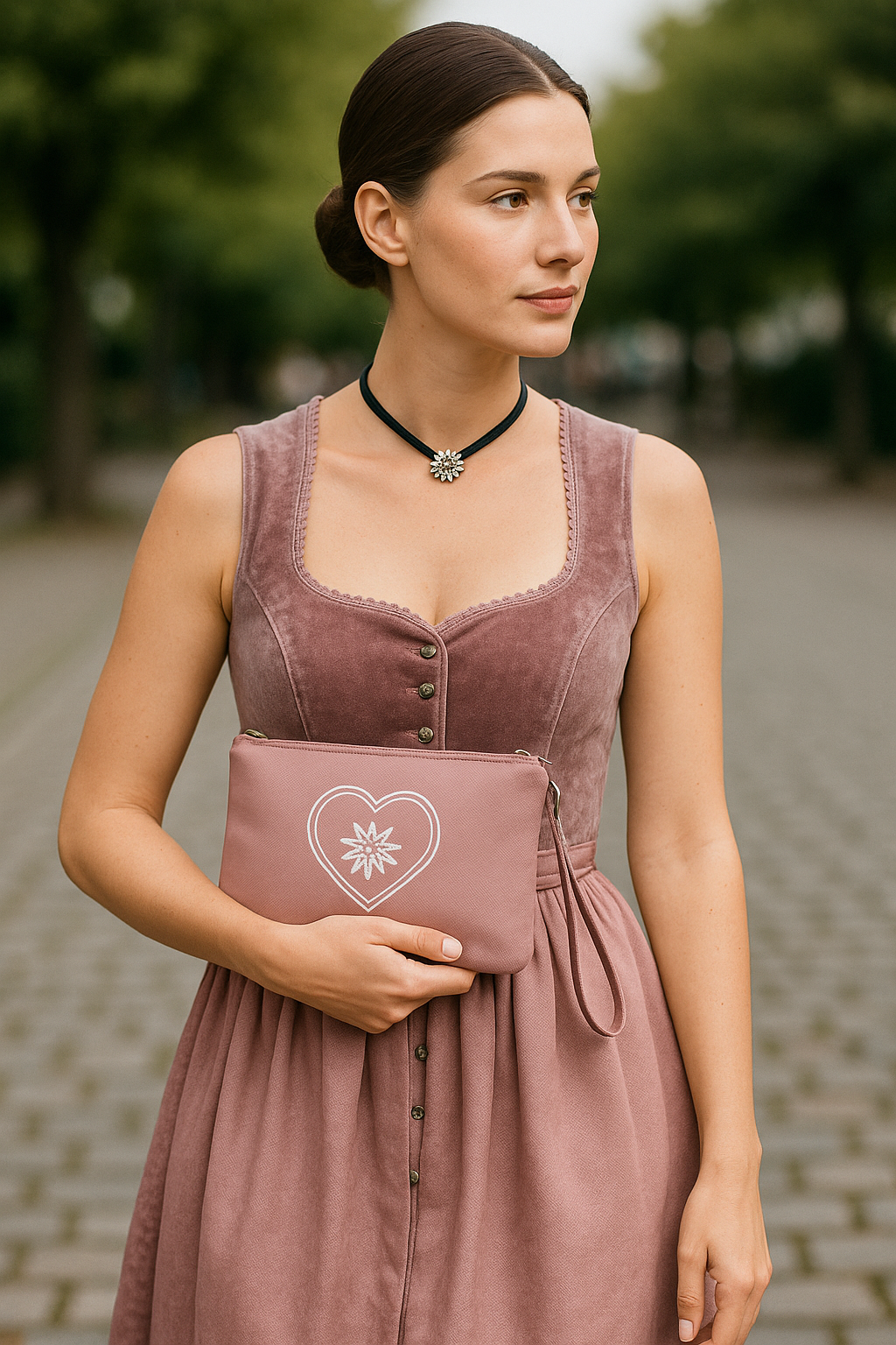 Wiesn Capsule - Clutch/ Crossbody Bag Mauve - WOOVE
