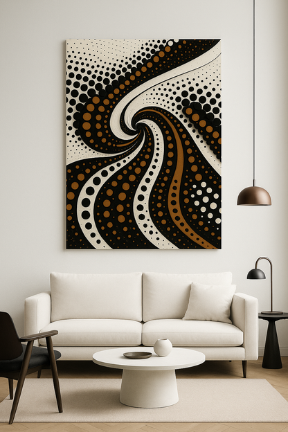 Copper Flow / Leinwandbild - WOOVE