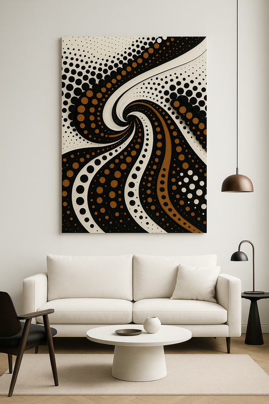 Copper Flow / Leinwandbild - WOOVE