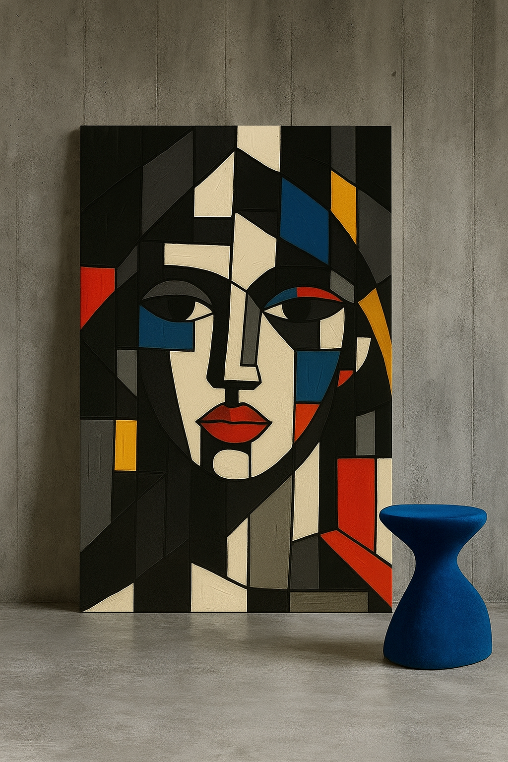 Midnight Geometry / Leinwandbild - WOOVE