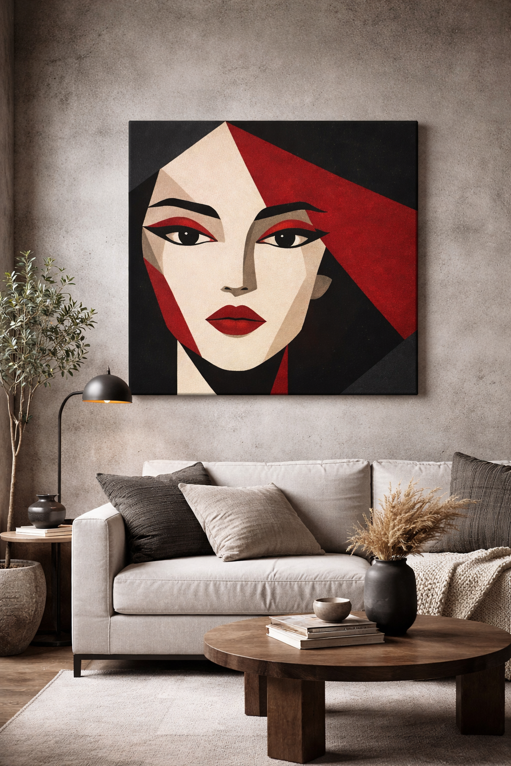 Crimson Muse / Canvas Print