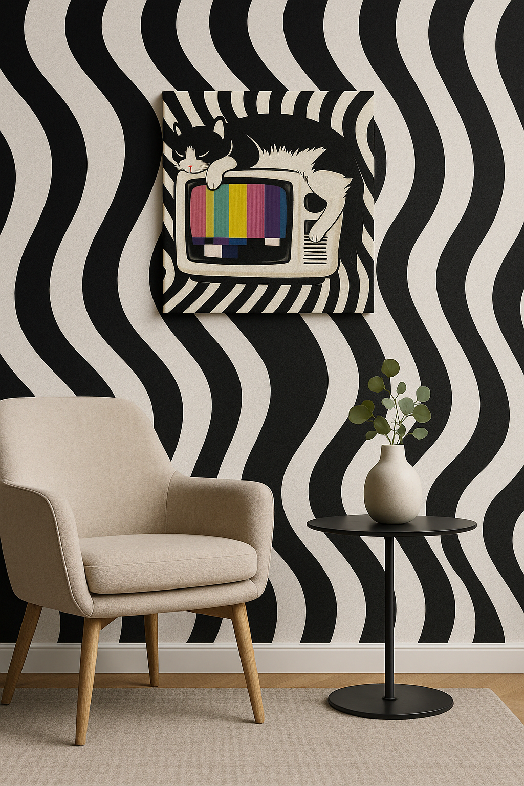 Off Air/ Mini-Leinwandbild - WOOVE