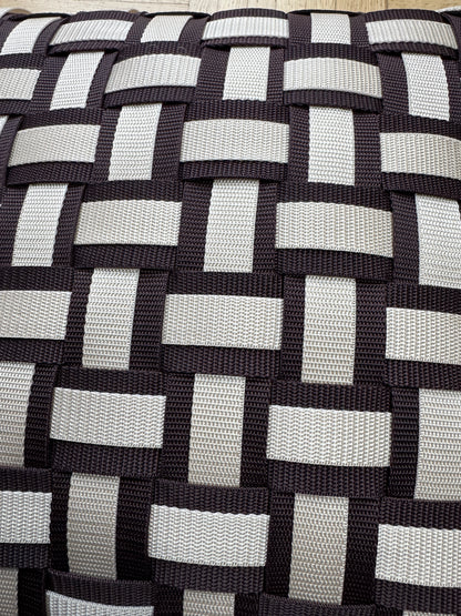 03 TRUFFLE6 Dark Brown &amp; Cream l Cushion Cover