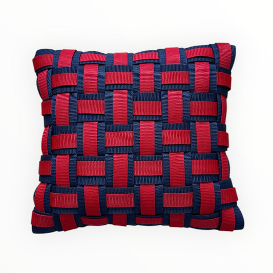 06 AMARYLLIS5 Dark Blue &amp; Red l Pillowcase