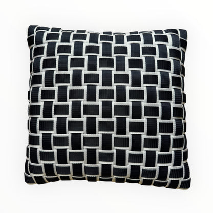 07 MIDNIGHT2 White &amp; Dark Blue l Pillowcase