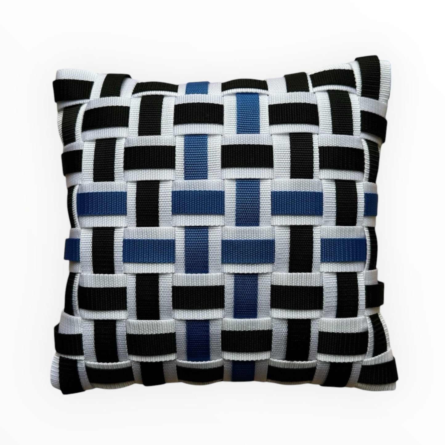 07 MYSTIC OCEAN1 White, Black &amp; Indigo l Cushion cover