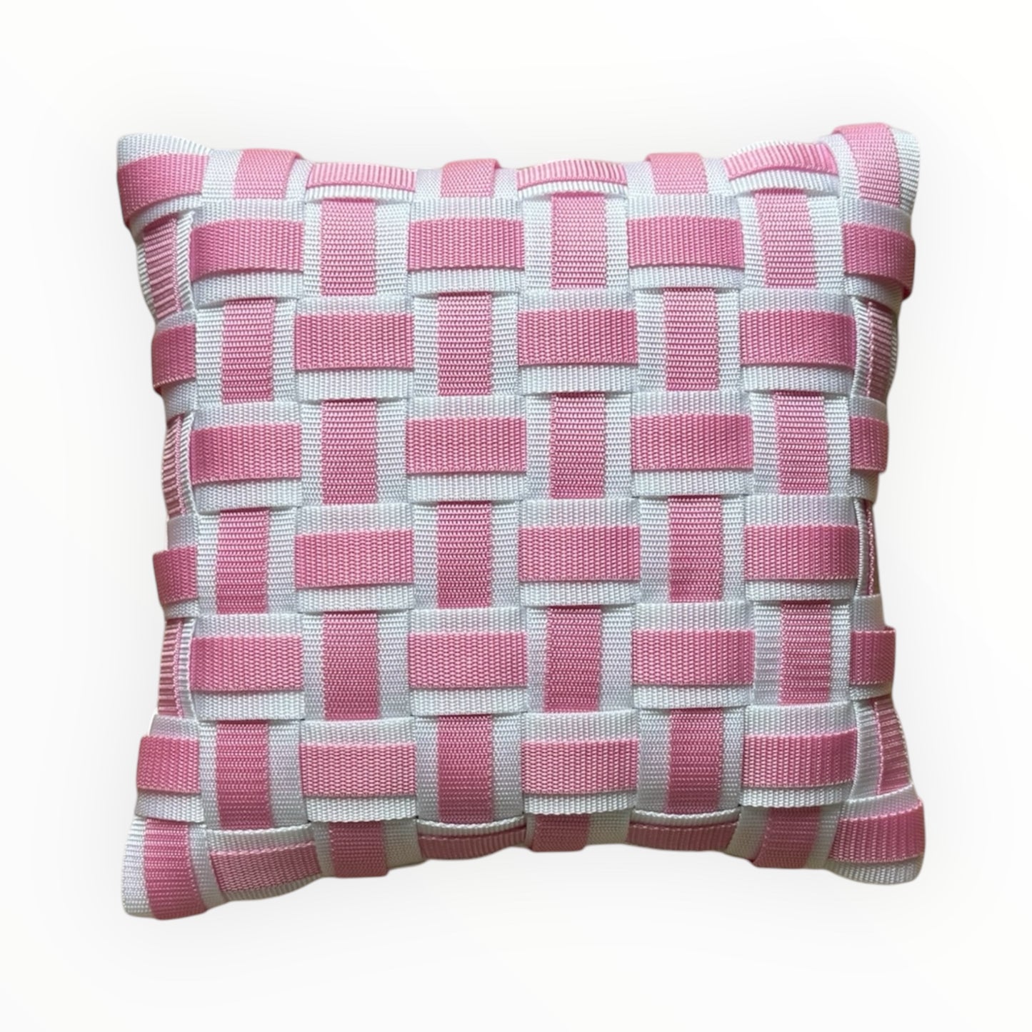 06 AZALEA1 White &amp; Pink l Cushion cover