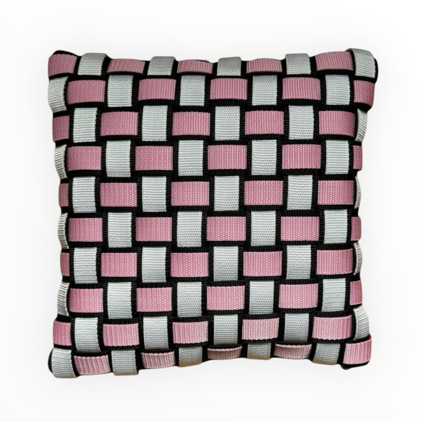 06 AZALEA2 Black, White &amp; Pink l Cushion Cover