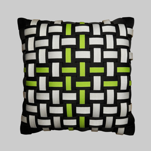 NEON GRID LIME Neonmix l Kisenbezug - WOOVE