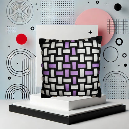 021 NEON GRID LAVENDER Neonmix l Pillowcase