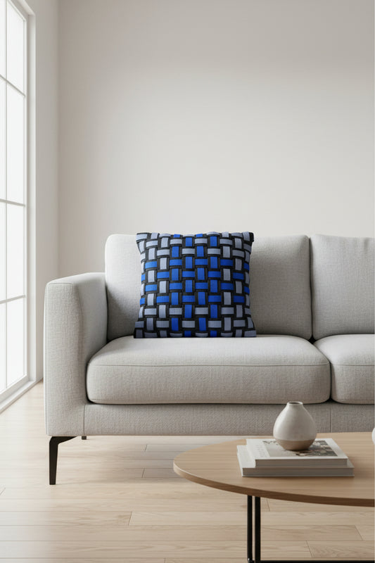 Zephir - Handgewebtes Design-Kissen