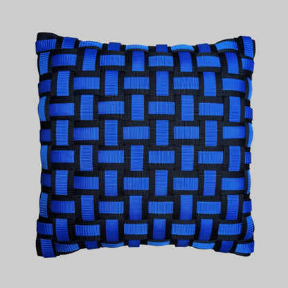 BLUE SIGNAL Schwarz & Blau l Kissenbezug - WOOVE