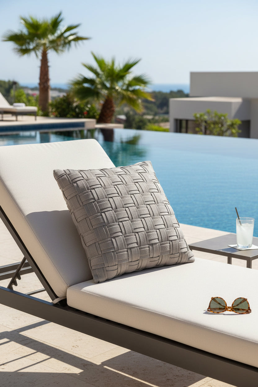 Soma - Handgewebtes Design-Kissen / Blush Sand