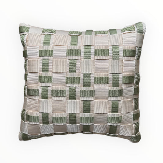 HERBAL CALM Creme & Helloliv / Kissenbezug - WOOVE