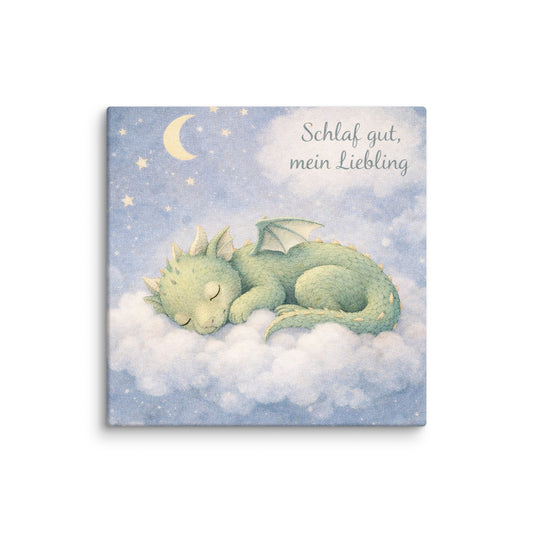 Schlaf gut / Mini-Leinwandbild