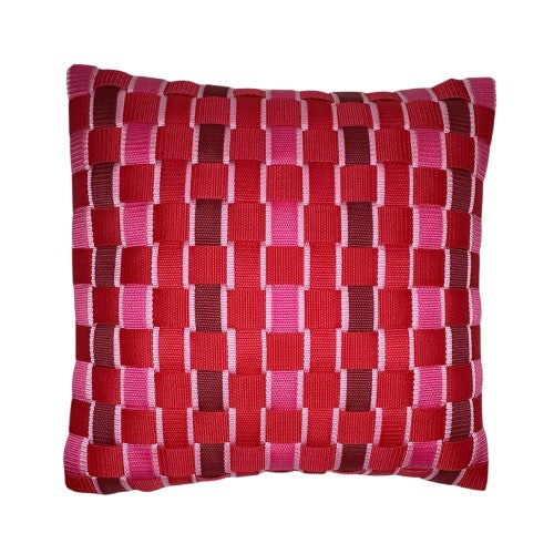 06 HIBISCUS Red &amp; Pink l Pillowcase