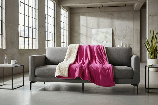 NOA.HOME. Sherpa Decke Pink - WOOVE