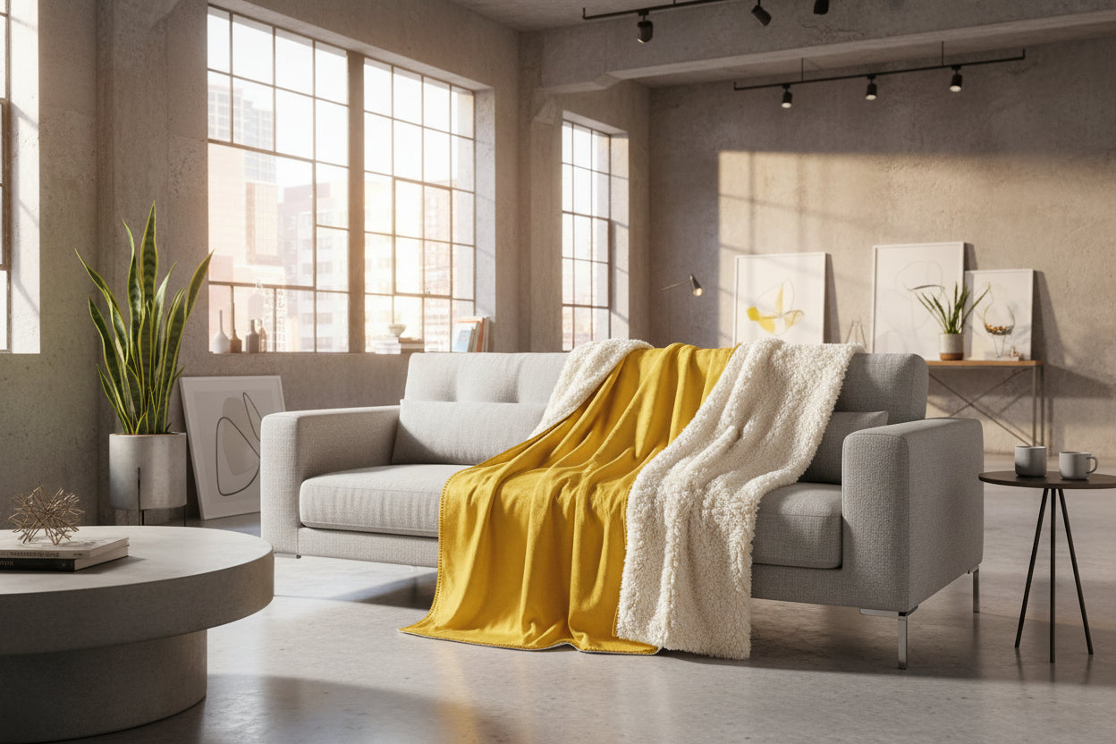 NOA.HOME. Sherpa Decke Curry - WOOVE